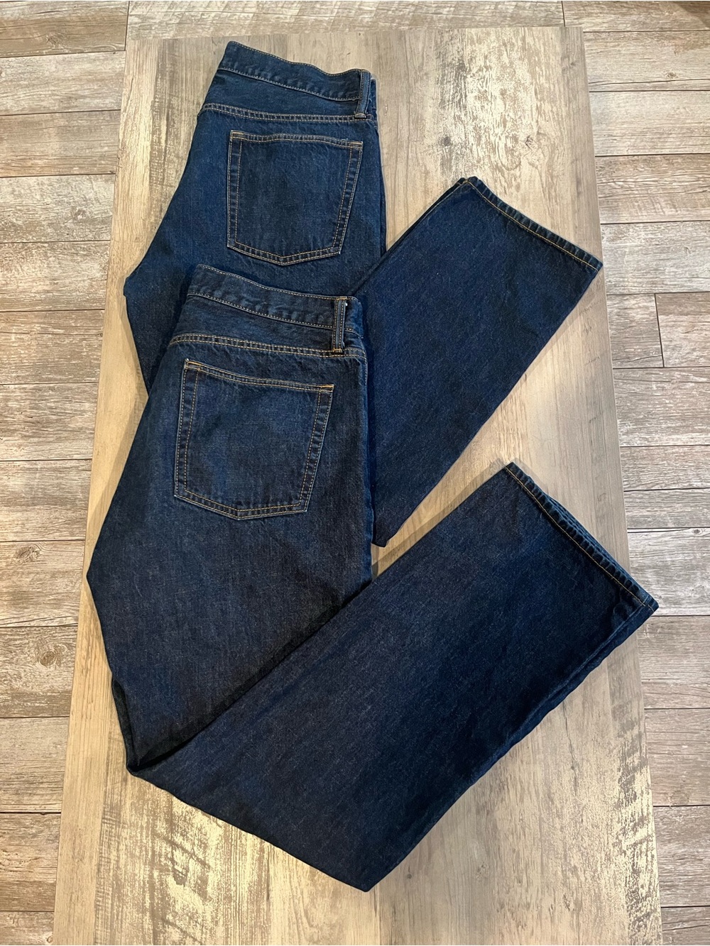 Two Pair Bundle Men's GAP Dark Blue Straight Fit Denim Jeans